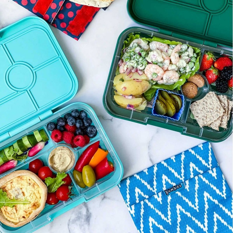 Yumbox Tapas 4 rum - Antibes Blue (Jungle Pastel)