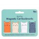 Magnetiske bogmærker - Katte - 4 stk.